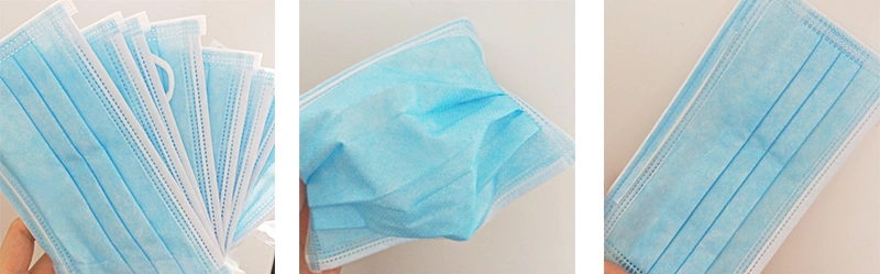 High Quality Three-Layer Disposable Melt-Blown Cloth, Non-Woven Mask