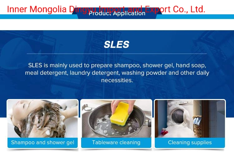 High Quality Sodium Lauryl Ether Sulfate (SLES) 70% CAS 68585-34-2 Supplying From Factory